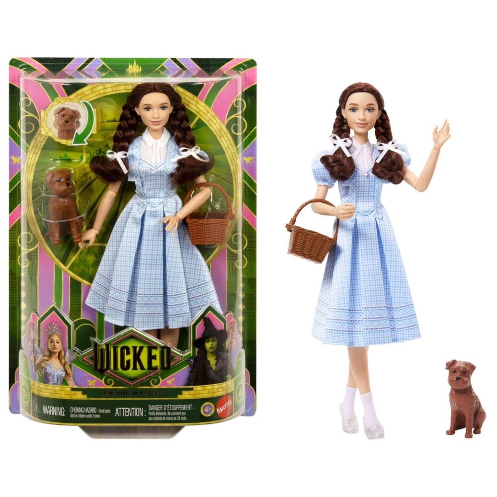 Dorothy Gale Doll Toto Wicked Mattel New